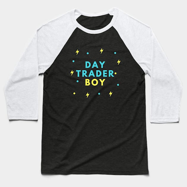 Day Trader Boy Baseball T-Shirt by Trader Shirts